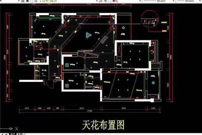 溧阳上元室内装潢设计培训学校整套施工图纸及工程预算